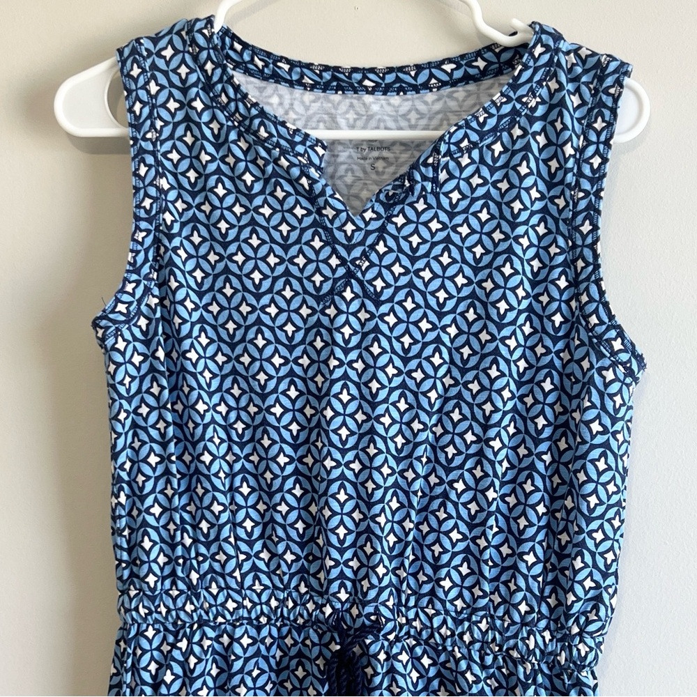 Talbots Jersey Split Neck Dress - Picture 2 of 5